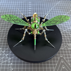 Mosquito Bio Mecánico Steampunk Metal 3D