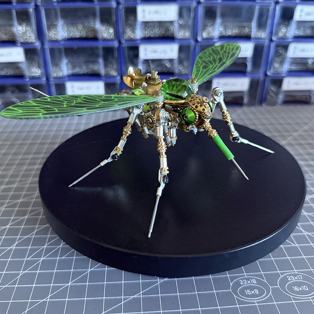 Mosquito Bio Mecánico Steampunk Metal 3D