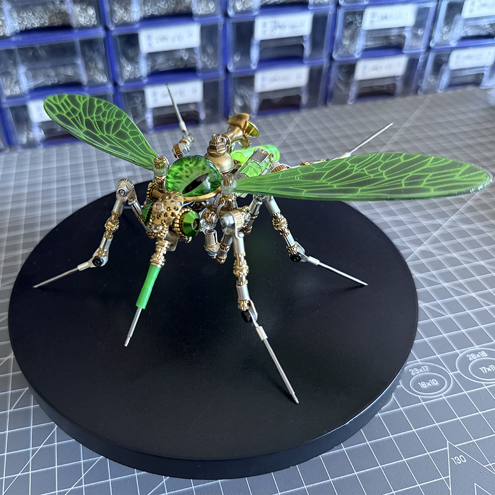 Mosquito Bio Mecánico Steampunk Metal 3D