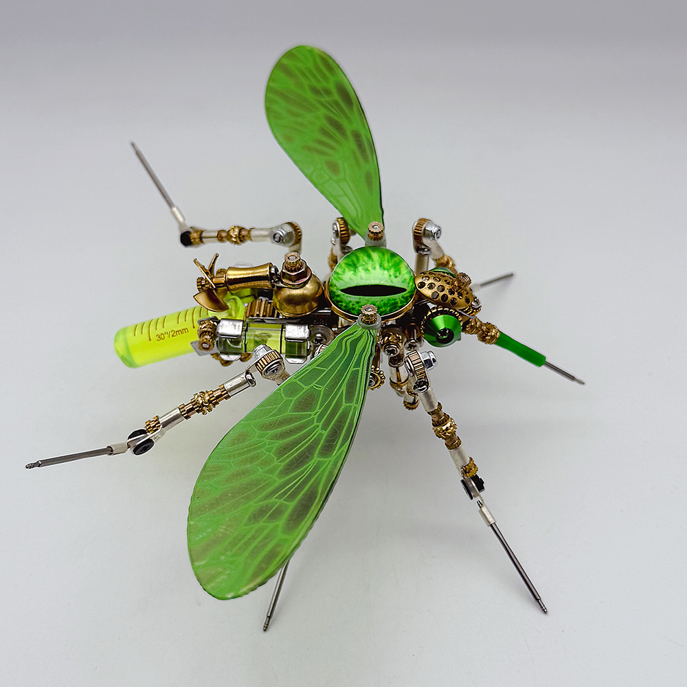 Mosquito Bio Mecánico Steampunk Metal 3D