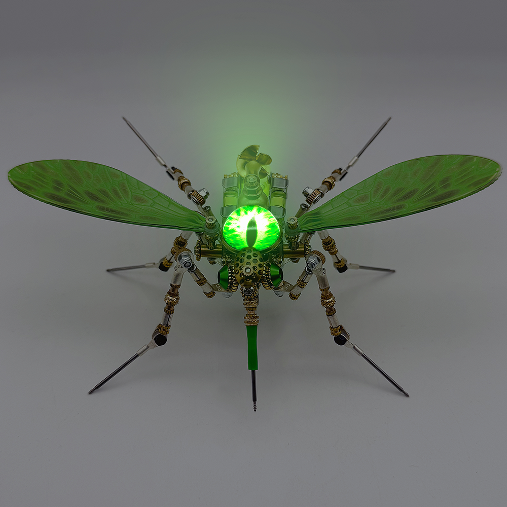 Mosquito Bio Mecánico Steampunk Metal 3D