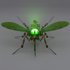 Mosquito Bio Mecánico Steampunk Metal 3D