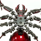 Araña Roja Mecánica Steampunk Metal 3D con Armas