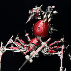 Araña Roja Mecánica Steampunk Metal 3D con Armas