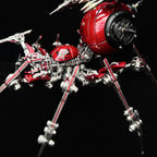 Araña Roja Mecánica Steampunk Metal 3D con Armas