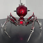 Araña Roja Mecánica Steampunk Metal 3D con Armas