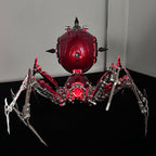 Araña Roja Mecánica Steampunk Metal 3D con Armas