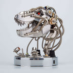 Cabeza Dinosaurio Mecánica Movible Metal 3D 180 piezas