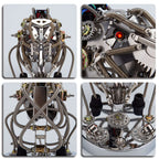Cabeza Dinosaurio Mecánica Movible Metal 3D 180 piezas
