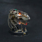 Cabeza Dinosaurio Mecánica Movible Metal 3D 180 piezas