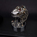 Cabeza Dinosaurio Mecánica Movible Metal 3D 180 piezas