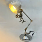 Lámpara Robot Steampunk Metal No.1 Enchufe US