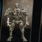 Guerrero Calavera de Hierro Steampunk Metal 3D 1200 piezas