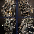 Guerrero Calavera de Hierro Steampunk Metal 3D 1200 piezas