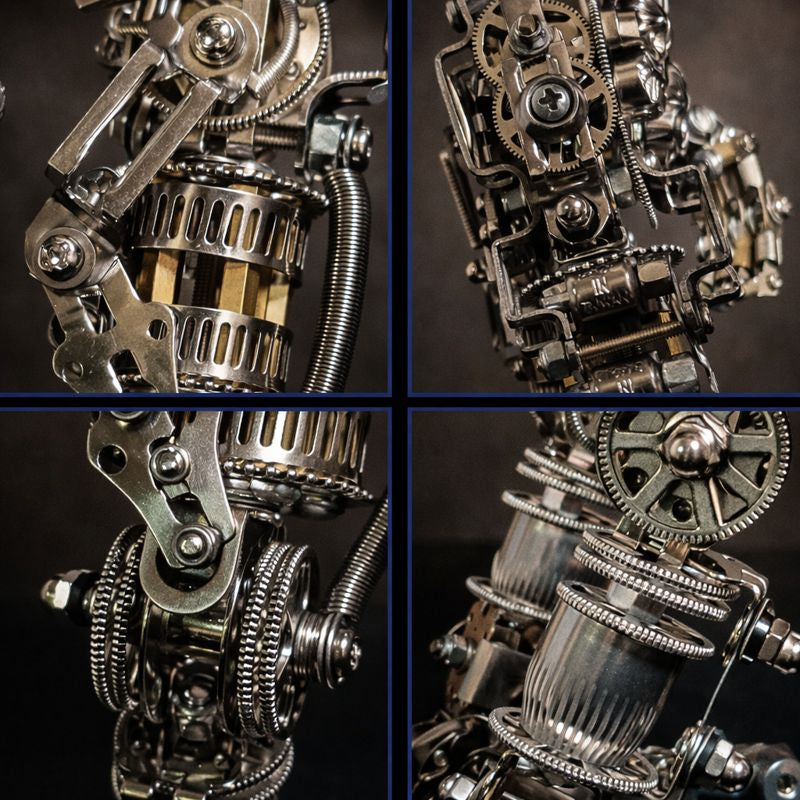 Guerrero Calavera de Hierro Steampunk Metal 3D 1200 piezas