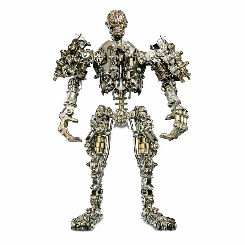 Guerrero Calavera de Hierro Steampunk Metal 3D 1200 piezas