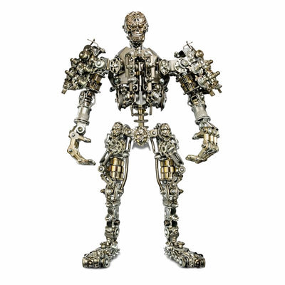Guerrero Calavera de Hierro Steampunk Metal 3D 1200 piezas