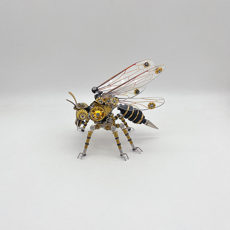 Avispa Steampunk Metal 3D