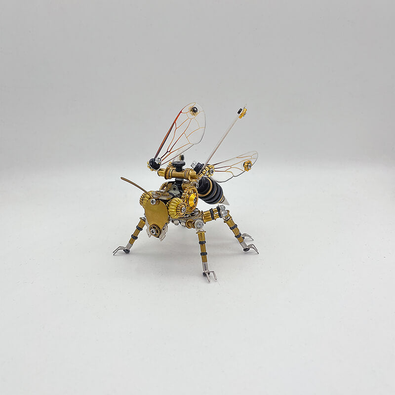 Avispa Steampunk Metal 3D
