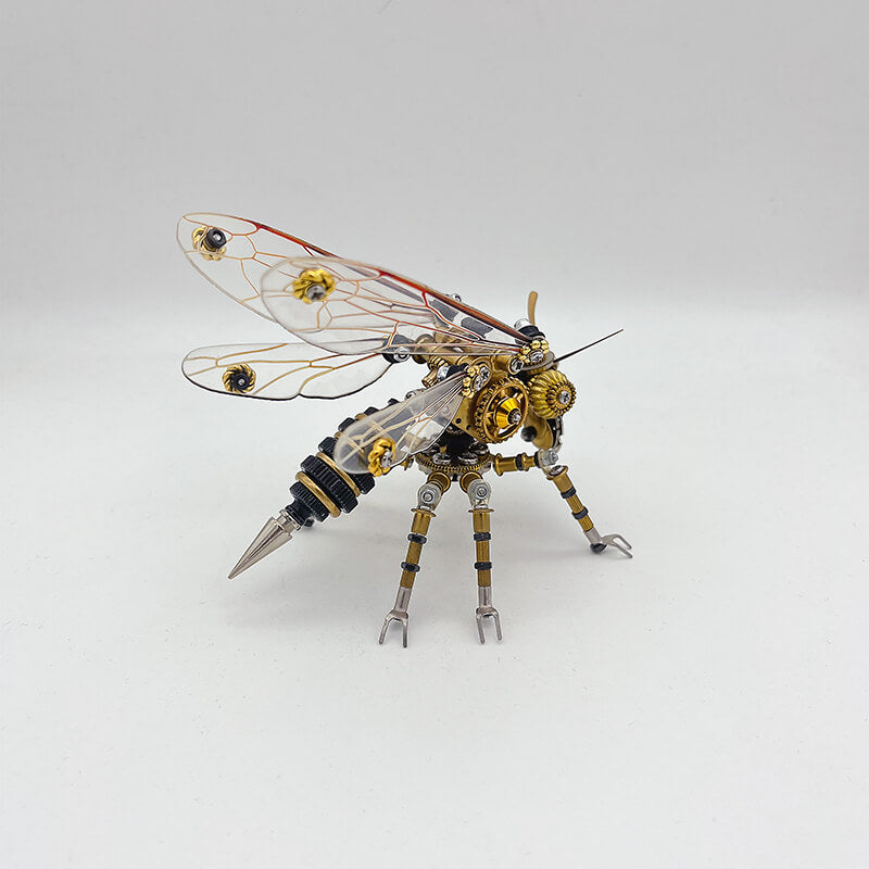 Avispa Steampunk Metal 3D