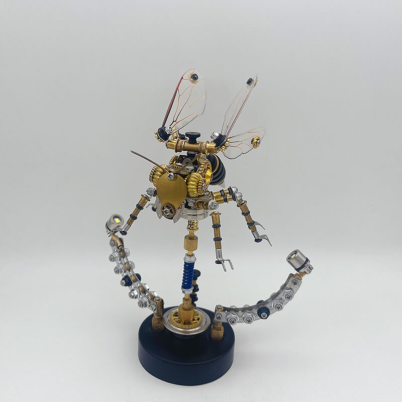 Avispa Steampunk Metal 3D