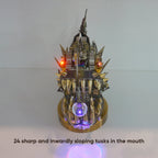 Pez Linterna Steampunk Metal 3D con Base