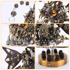 Pez Linterna Steampunk Metal 3D con Base