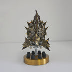 Pez Linterna Steampunk Metal 3D con Base
