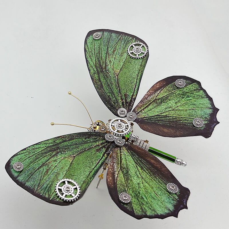 Mariposa Chilades Pandava Steampunk Metal 3D