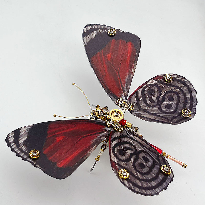 Mariposa Diaethria Dodone Steampunk Metal 3D