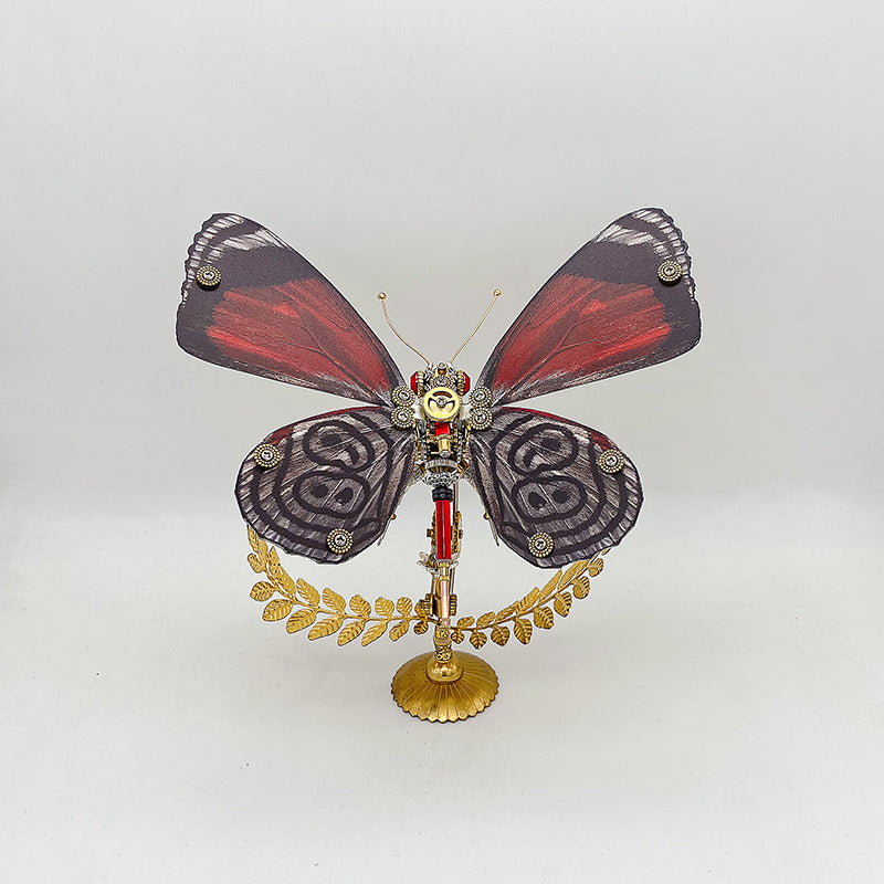 Mariposa Diaethria Dodone Steampunk Metal 3D