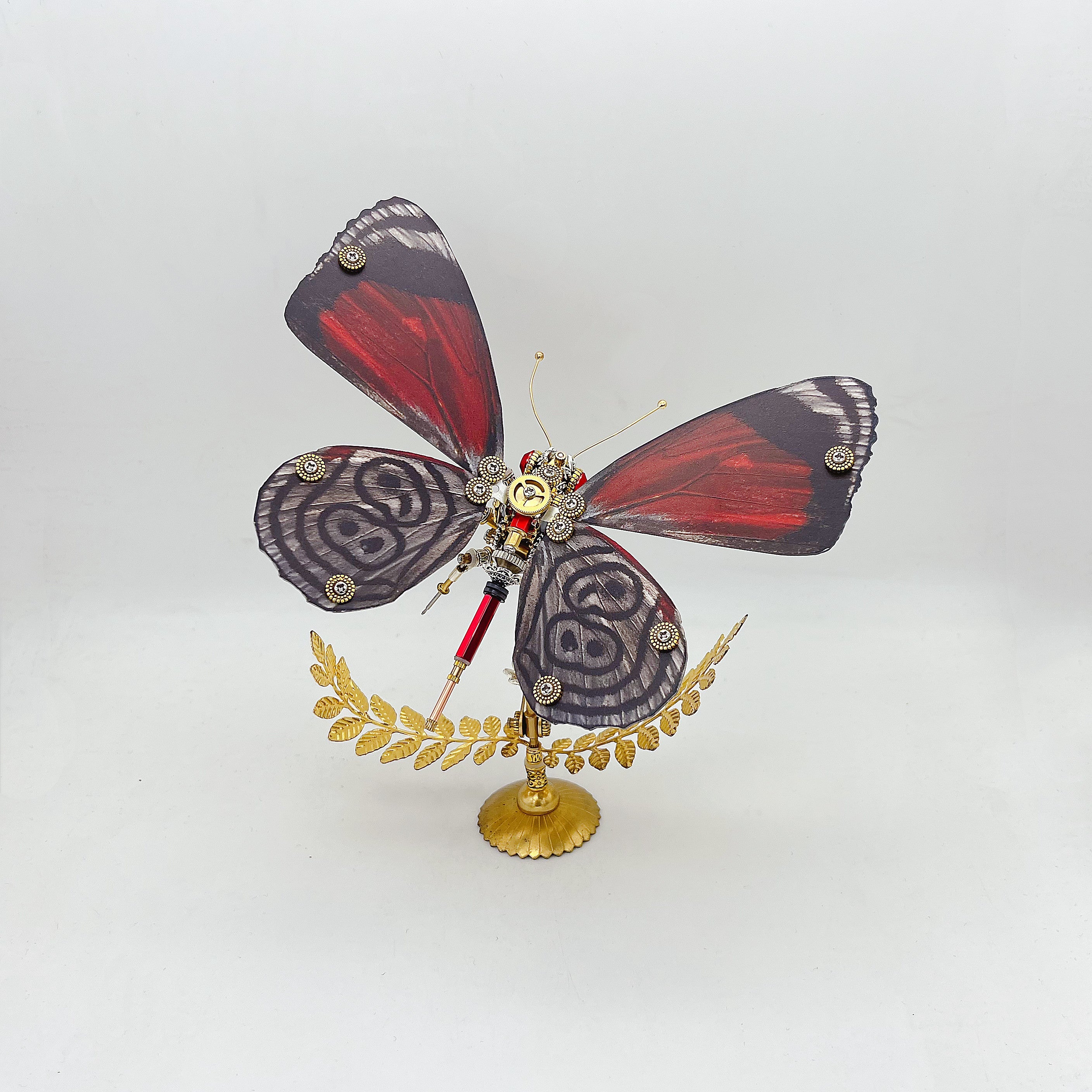 Mariposa Diaethria Dodone Steampunk Metal 3D