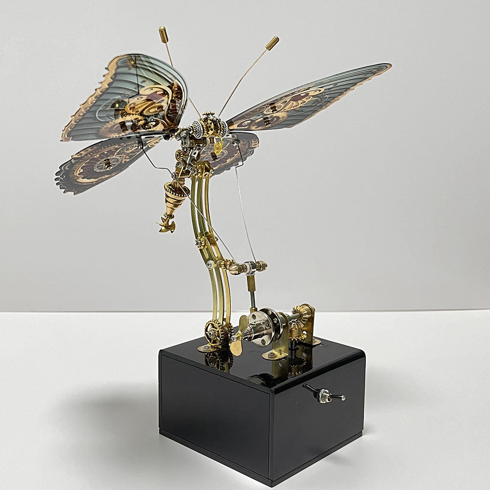 Mariposa Steampunk Metal 3D con Caja Musical