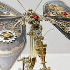 Mariposa Steampunk Metal 3D con Caja Musical