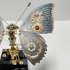 Mariposa Steampunk Metal 3D con Caja Musical