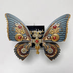 Mariposa Steampunk Metal 3D con Caja Musical