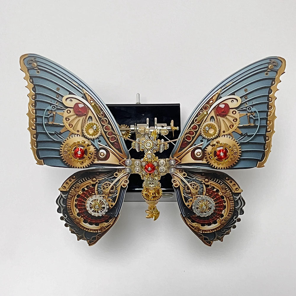 Mariposa Steampunk Metal 3D con Caja Musical