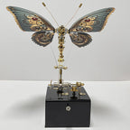 Mariposa Steampunk Metal 3D con Caja Musical