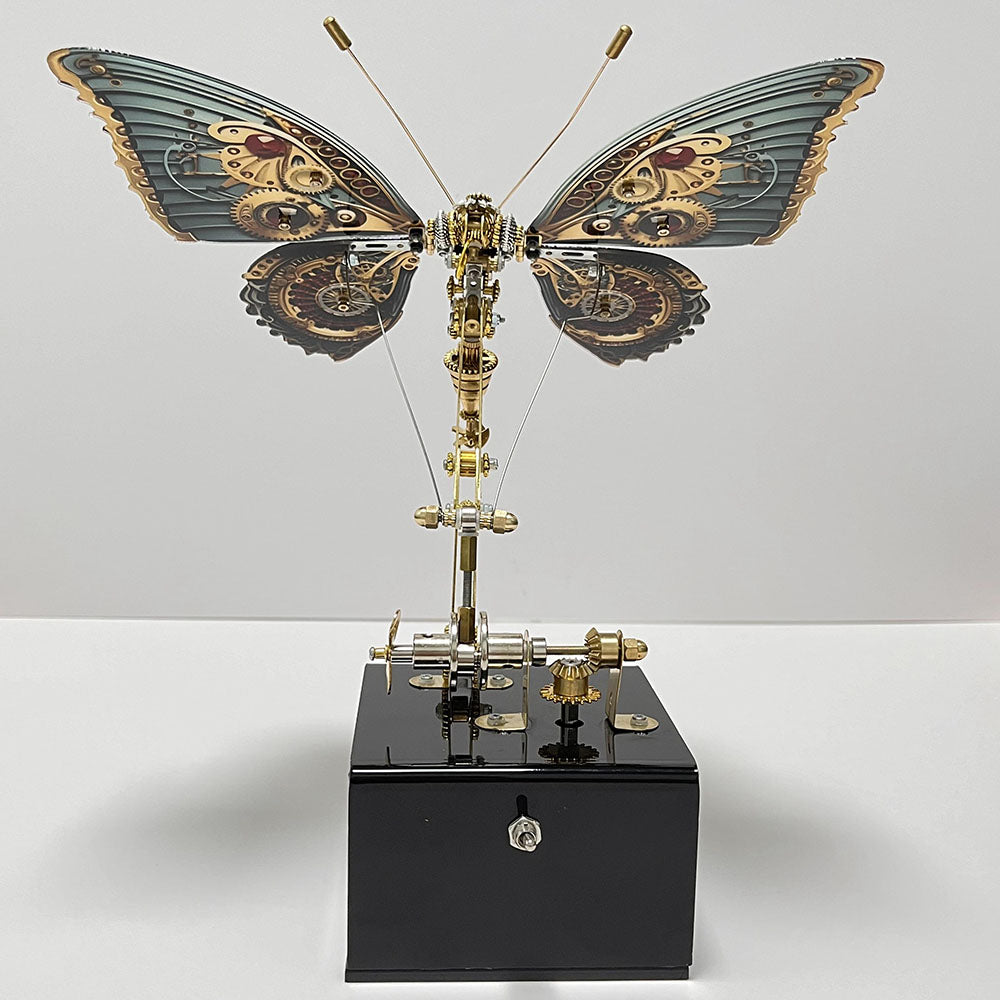 Mariposa Steampunk Metal 3D con Caja Musical