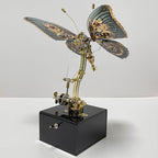 Mariposa Steampunk Metal 3D con Caja Musical