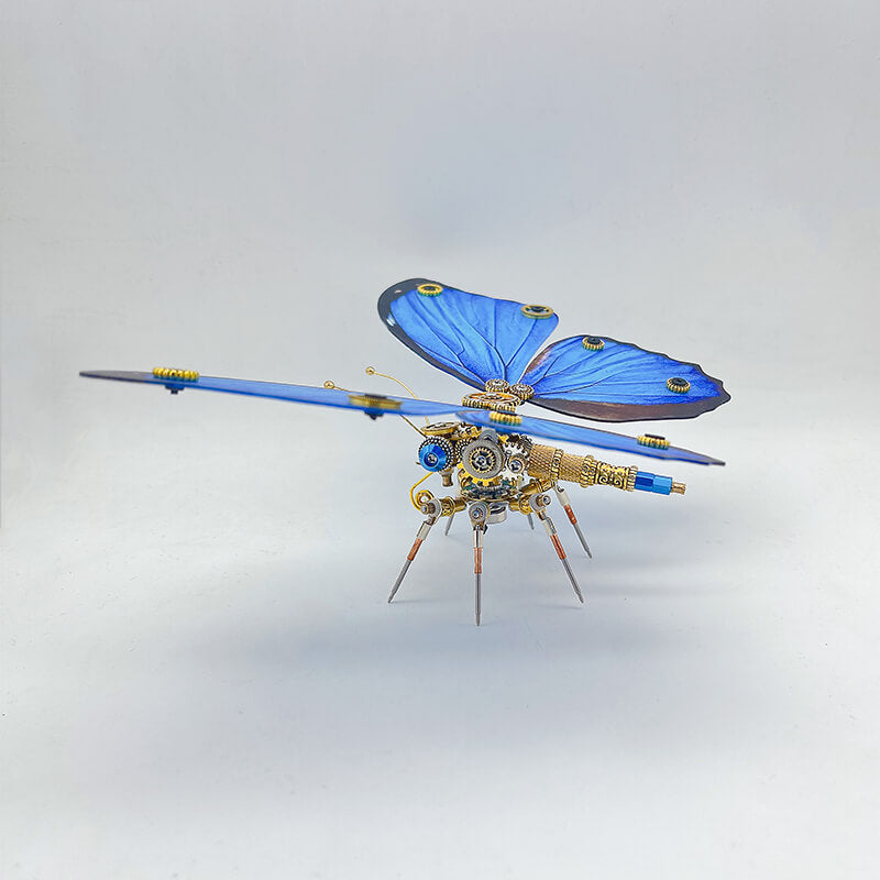 Mariposa Morphidae Steampunk Metal 3D