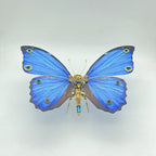 Mariposa Morphidae Steampunk Metal 3D