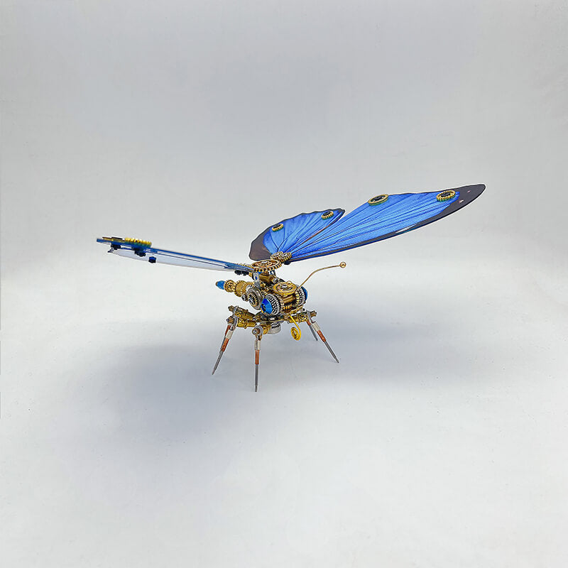 Mariposa Morphidae Steampunk Metal 3D