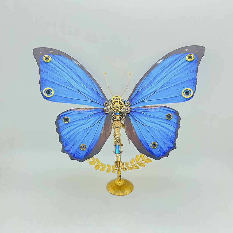 Mariposa Morphidae Steampunk Metal 3D