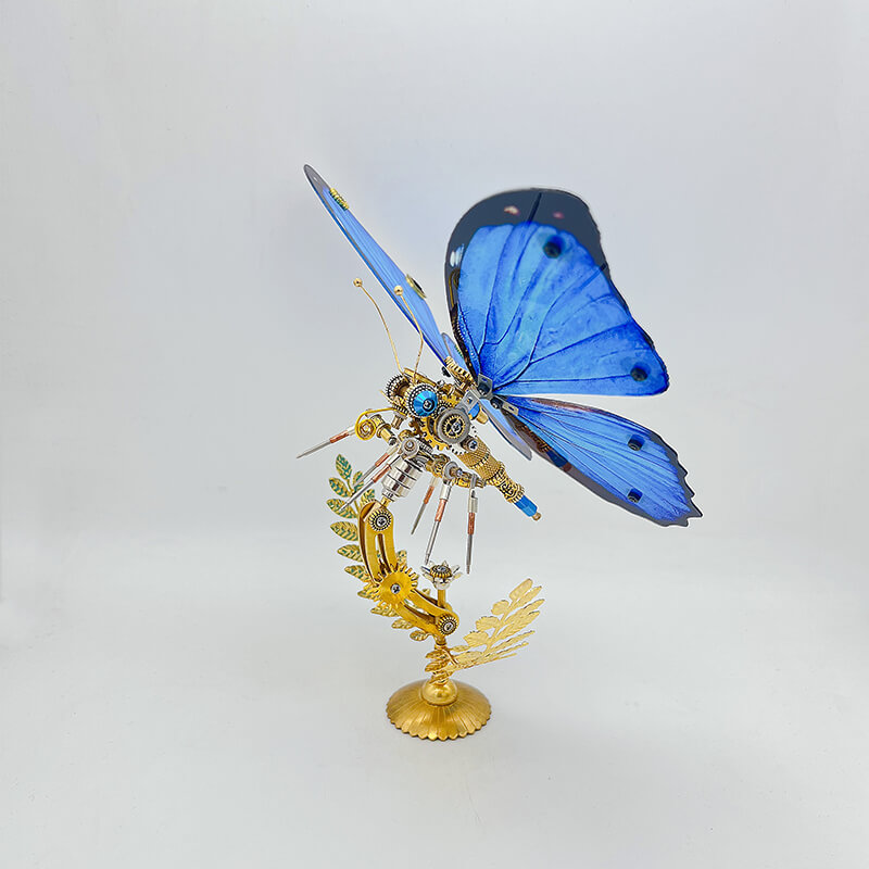 Mariposa Morphidae Steampunk Metal 3D
