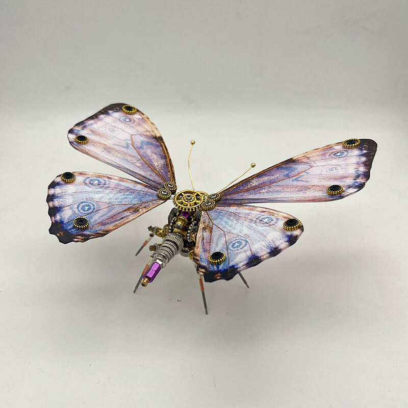 Mariposa Neoris Hewitsoni Steampunk Metal 3D