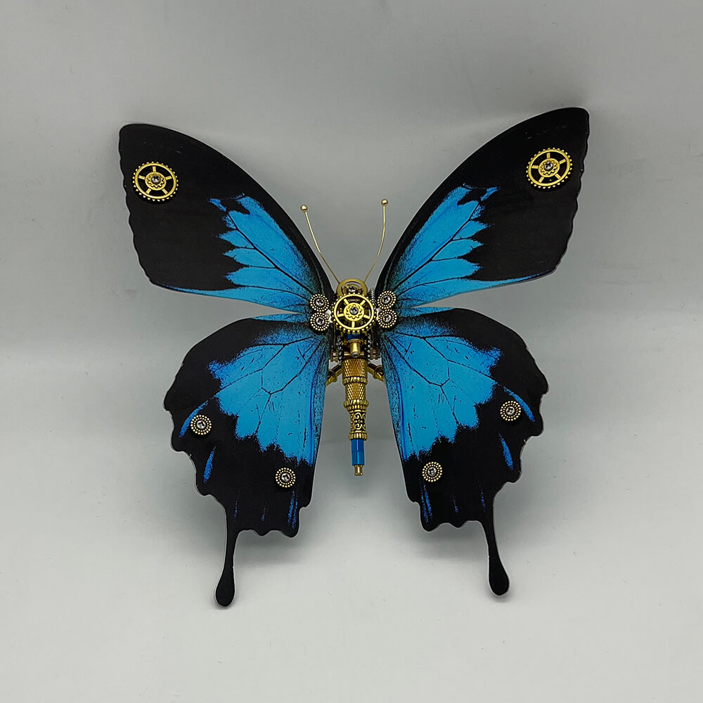 Mariposa Papilio Ulysses Steampunk Metal 3D 200 piezas