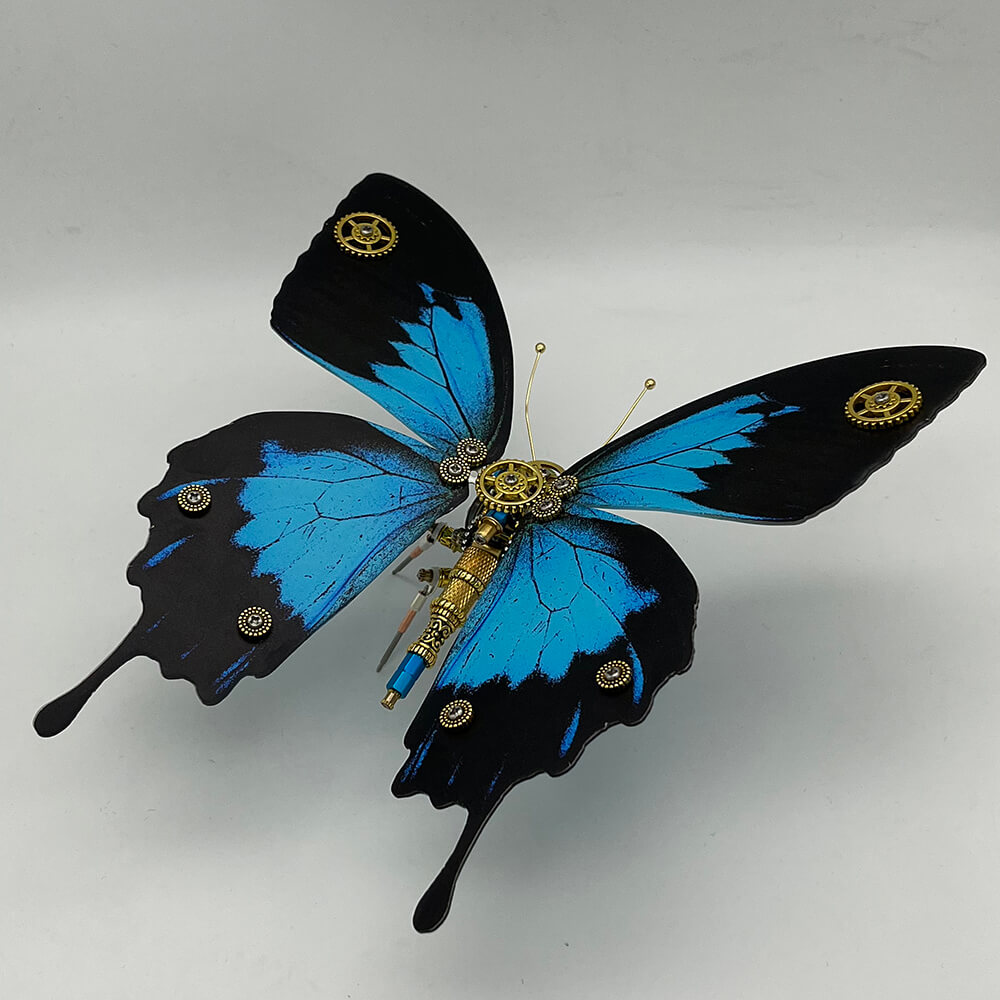 Mariposa Papilio Ulysses Steampunk Metal 3D 200 piezas