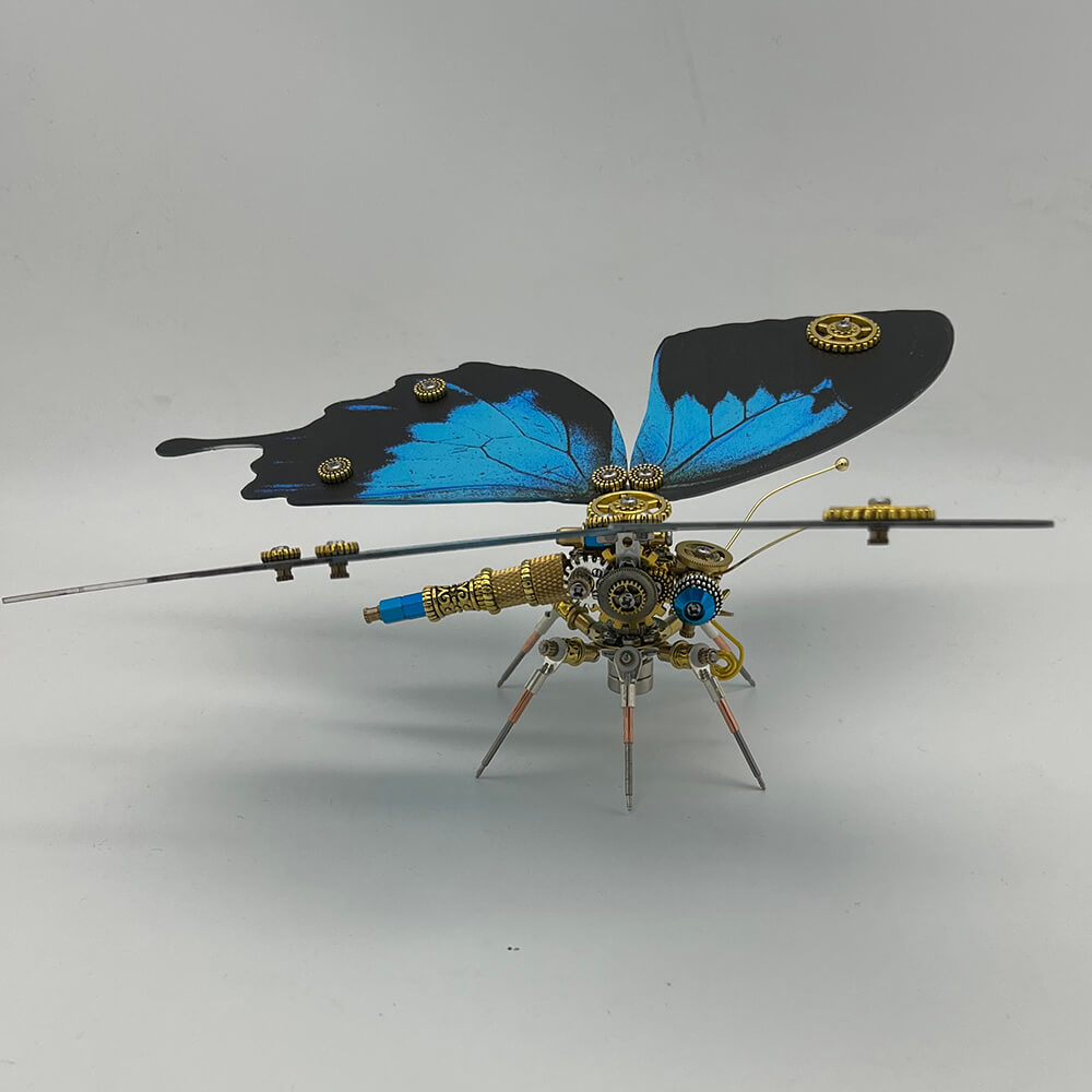 Mariposa Papilio Ulysses Steampunk Metal 3D 200 piezas