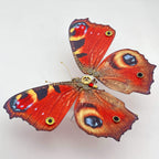 Mariposa Pavo Real Ninfa Steampunk Metal 3D